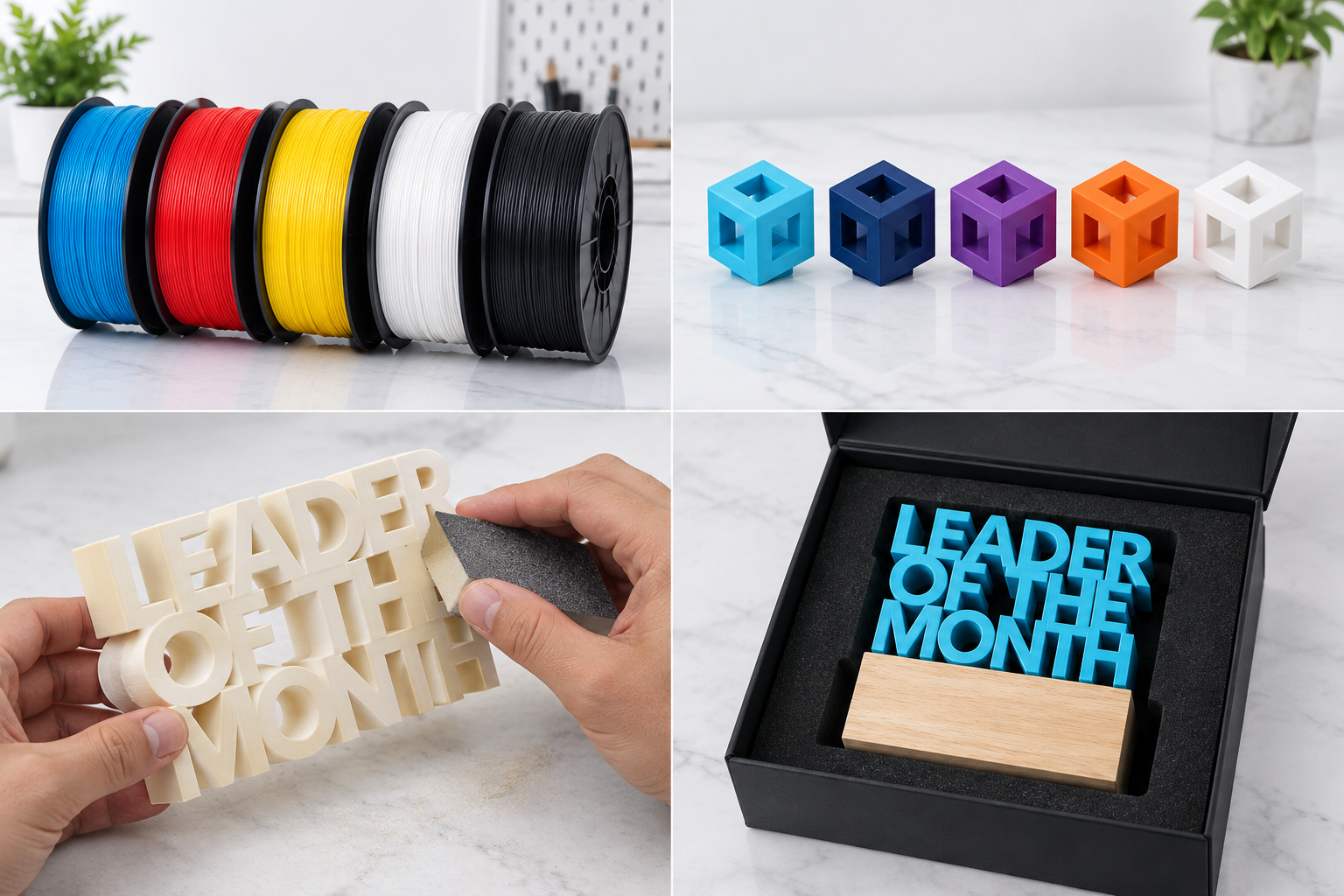Illustrative 3D Printing raw material and preparation study