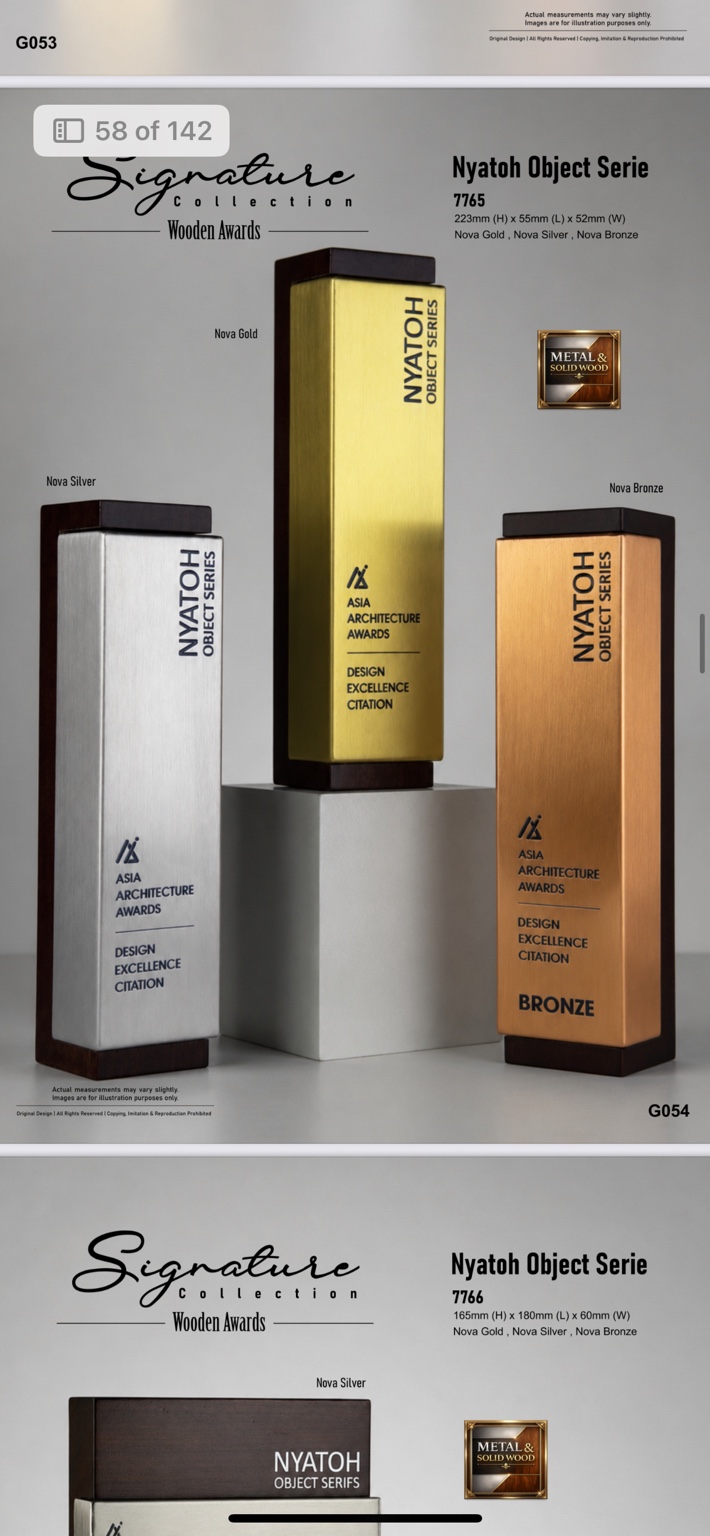 Nyatoh 7765 wood and metal series