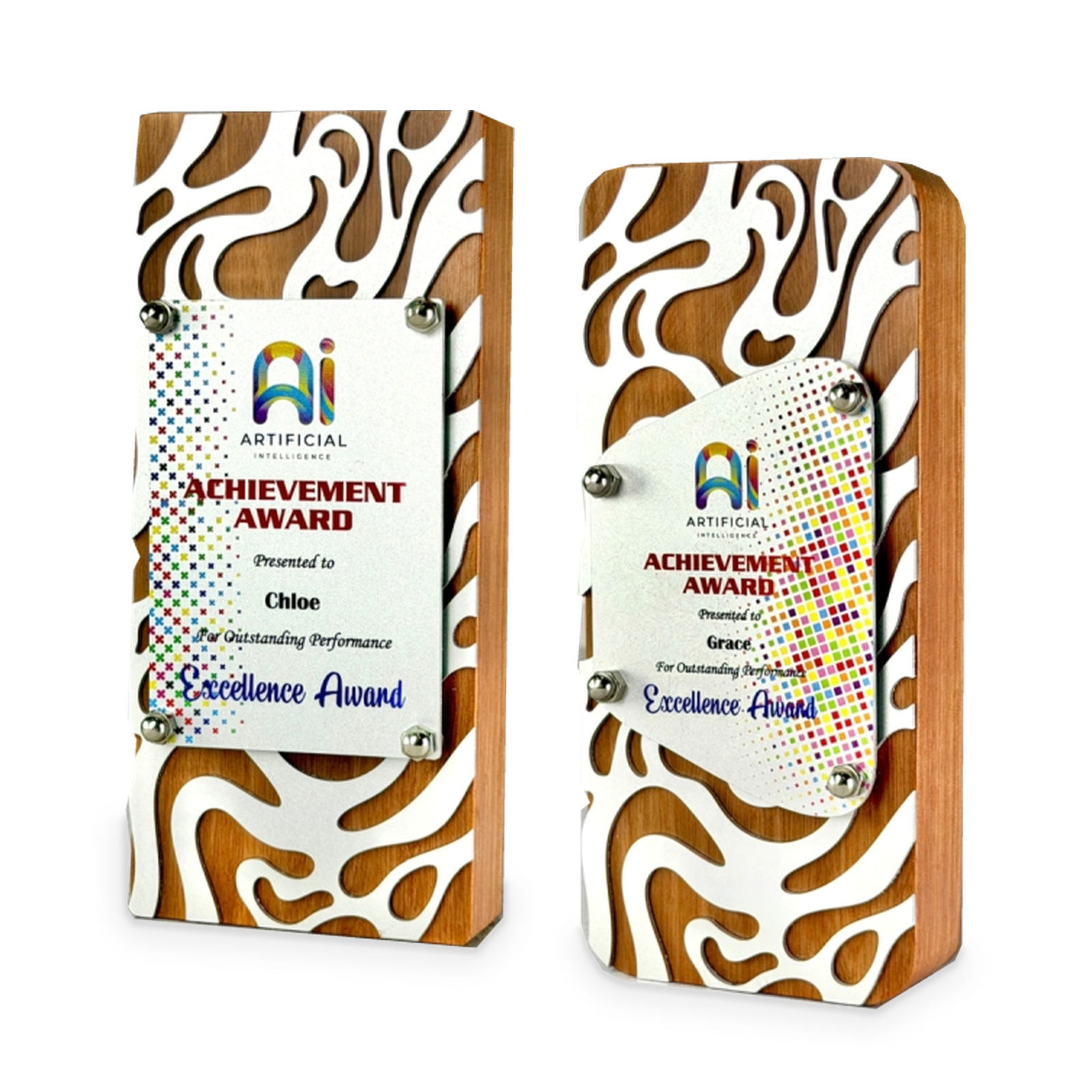 Wooden Award Collection · G079-T02 · Models 7796 / 7797 · GoBig catalogue product designs on a white background