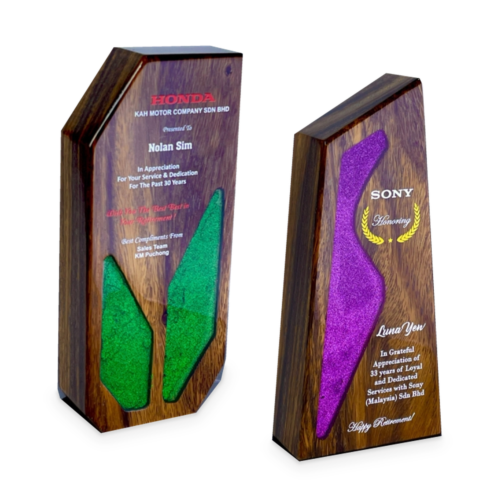 Natural Legacy Awards · G080-T02 · Models 7683 / 7684 · GoBig catalogue product designs on a white background
