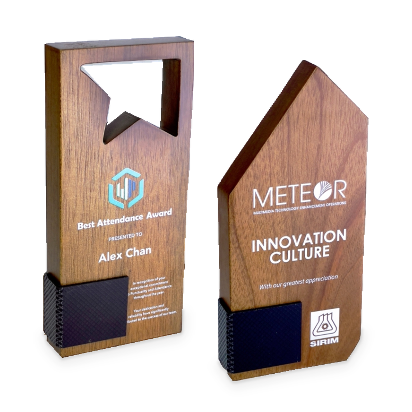 Natural Legacy Awards · G083-T02 · Models 7695 / 7696 · GoBig catalogue product designs on a white background