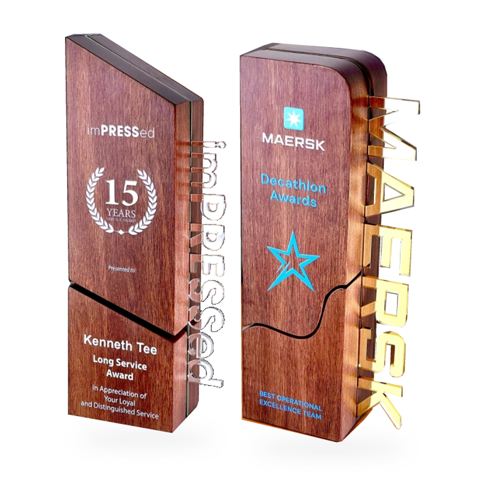 Natural Legacy Awards · G085-T01 · Models 7701 / 7702 · GoBig catalogue product designs on a white background