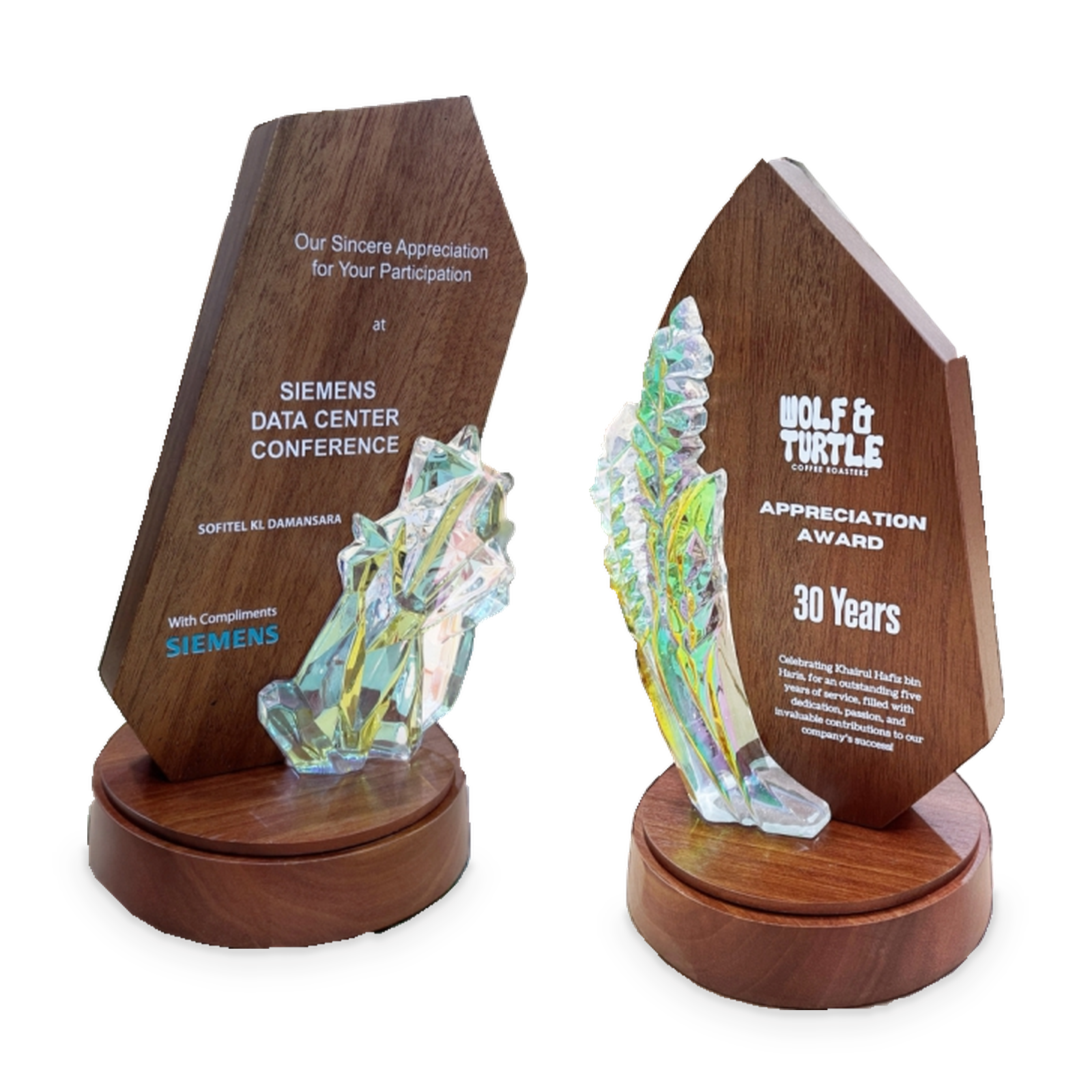 Natural Legacy Awards · G087-T01 · Models 7709 / 7710 · GoBig catalogue product designs on a white background
