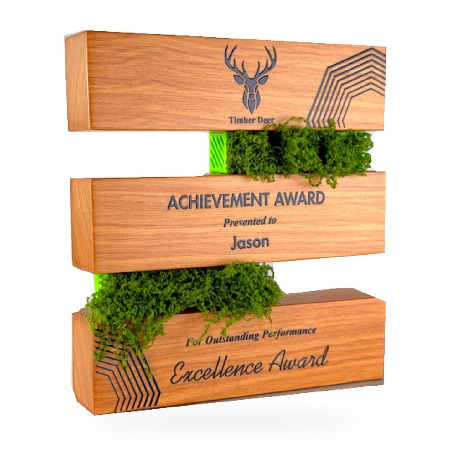 Green Trophy Award · G093-T02 · Models 7770 · GoBig catalogue product designs on a white background