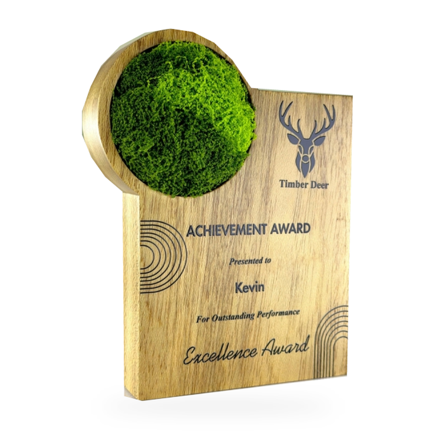 Green Trophy Award · G095-T02 · Models 7775 · GoBig catalogue product designs on a white background