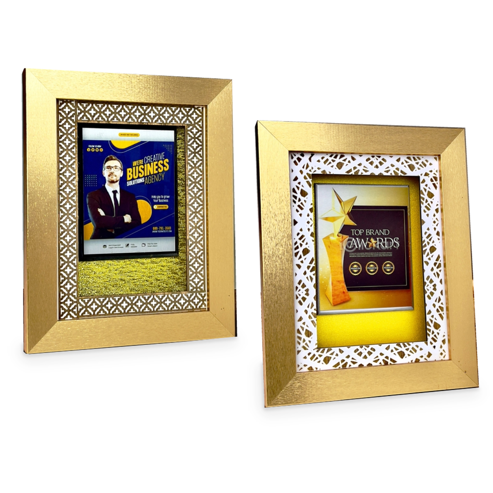 Artistic Frame Collection · G127-T01 · Models 7735 / 7736 · GoBig catalogue product designs on a white background