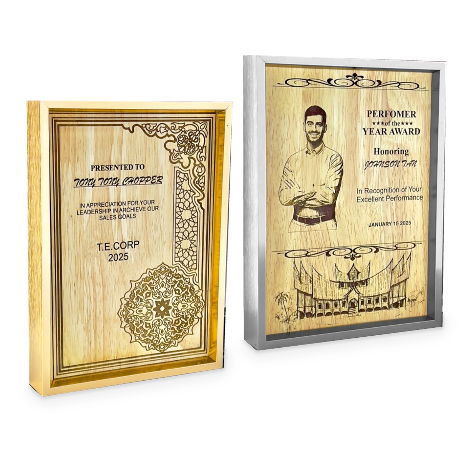 Artistic Frame Collection · G127-T02 · Models 7738 / 7737 · GoBig catalogue product designs on a white background