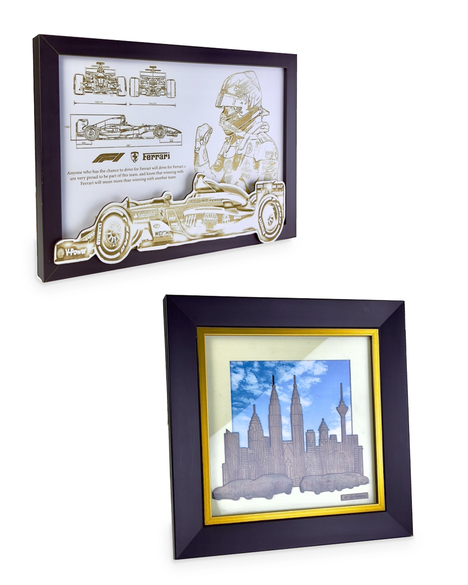 Artistic Frame Collection · G128-T01 · Models 7739 / 7740 · GoBig catalogue product designs on a white background