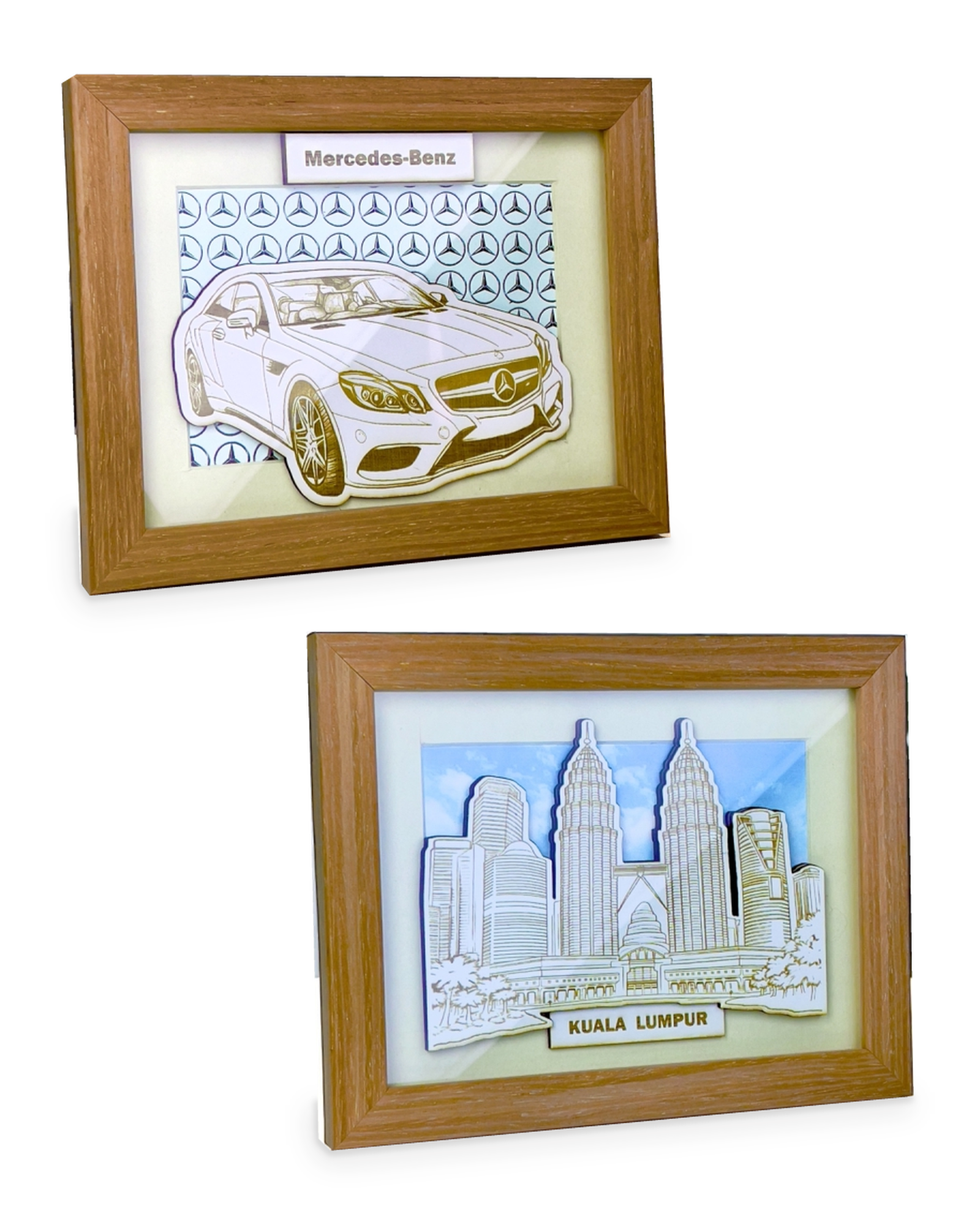 Artistic Frame Collection · G128-T02 · Models 7741 / 7742 · GoBig catalogue product designs on a white background