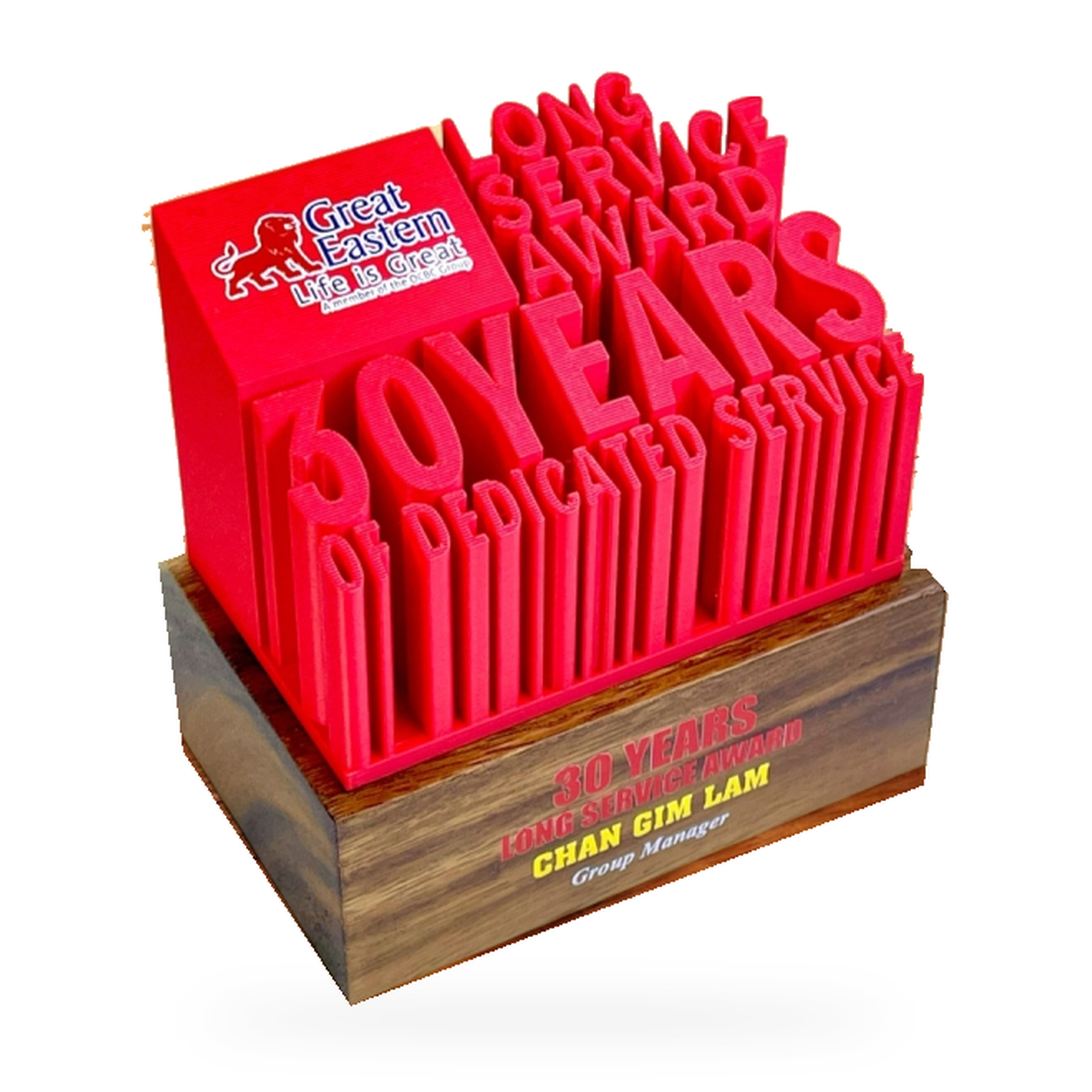 3D Printed Custom Awards · G133-T01 · Models 3D 33 · GoBig catalogue product designs on a white background