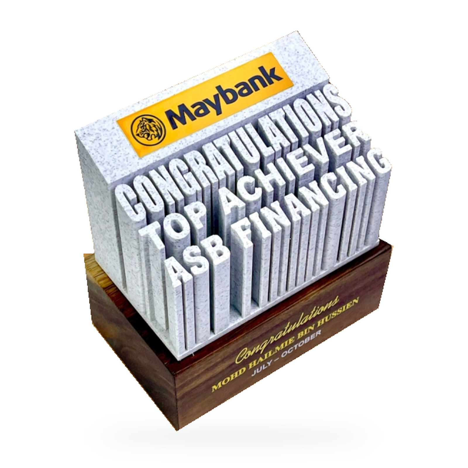 3D Printed Custom Awards · G133-T02 · Models 3D 34 · GoBig catalogue product designs on a white background