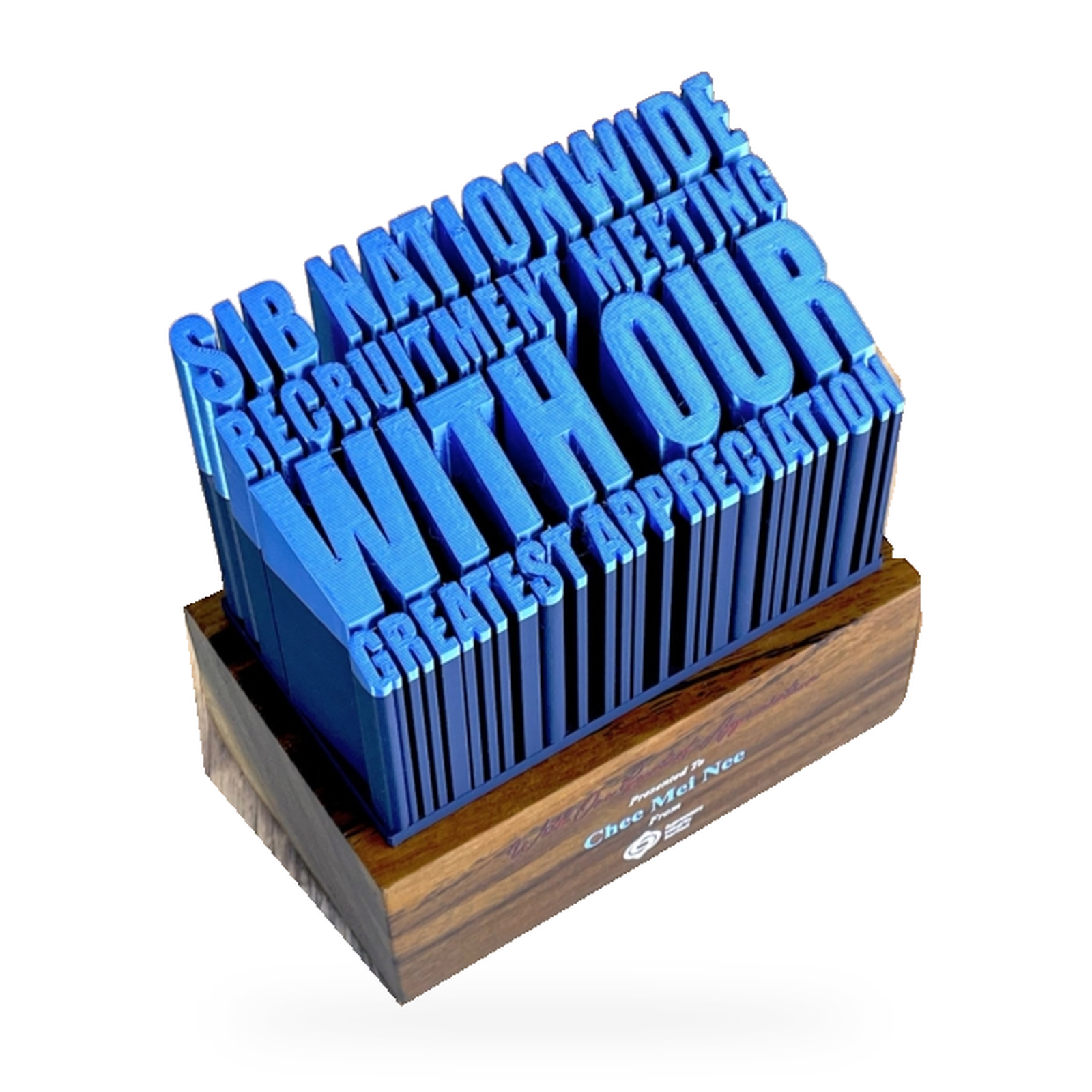 3D Printed Custom Awards · G133-T03 · Models 3D 35 · GoBig catalogue product designs on a white background