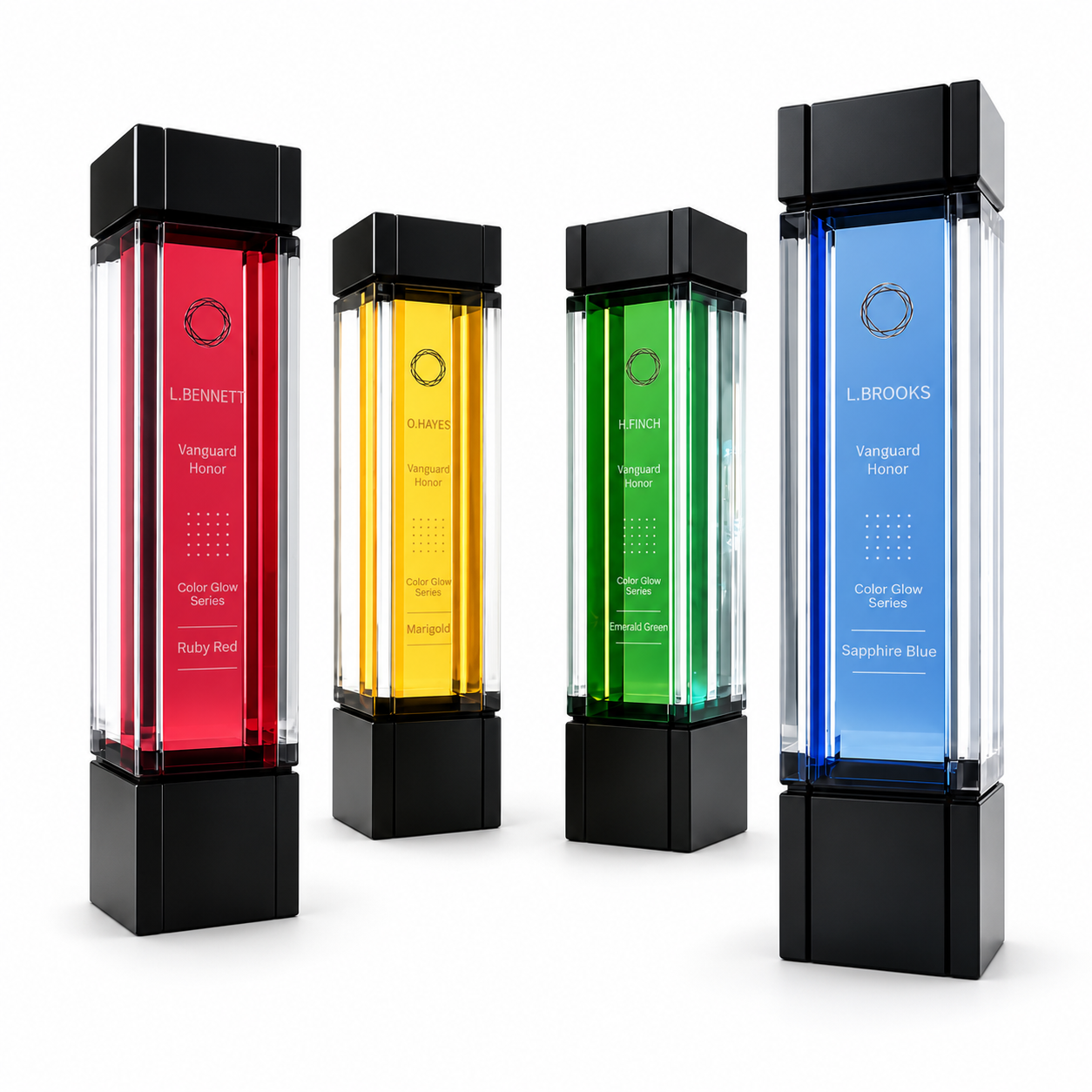 Prism Glow Series · G001 · Models 1137 · GoBig catalogue product designs on a white background