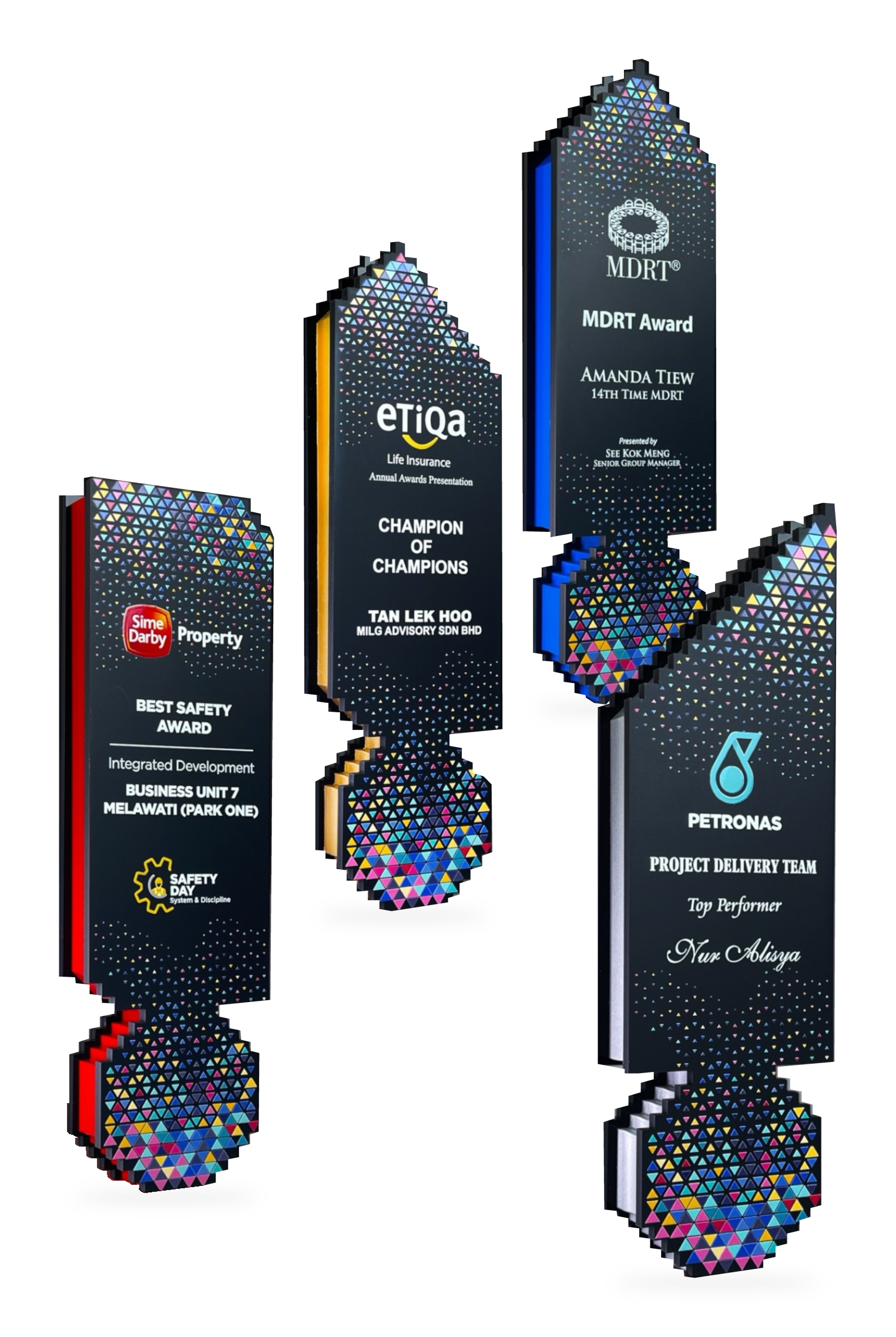 Nexus Awards Series · G039 · Models 1093 / 1094 / 1095 / 1096 · GoBig catalogue product designs on a white background