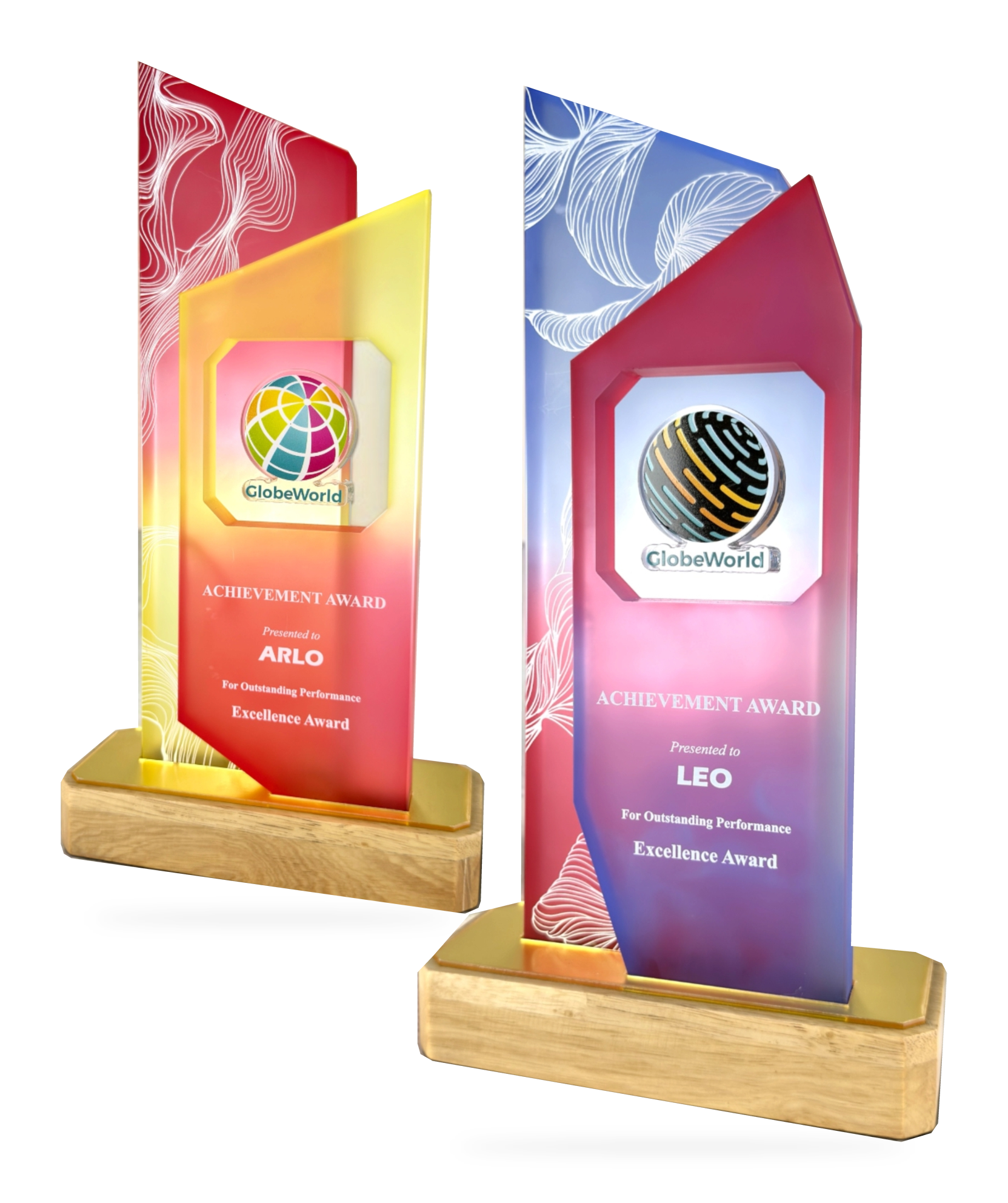 Nexus Awards Series · G040 · Models 1133 / 1134 · GoBig catalogue product designs on a white background