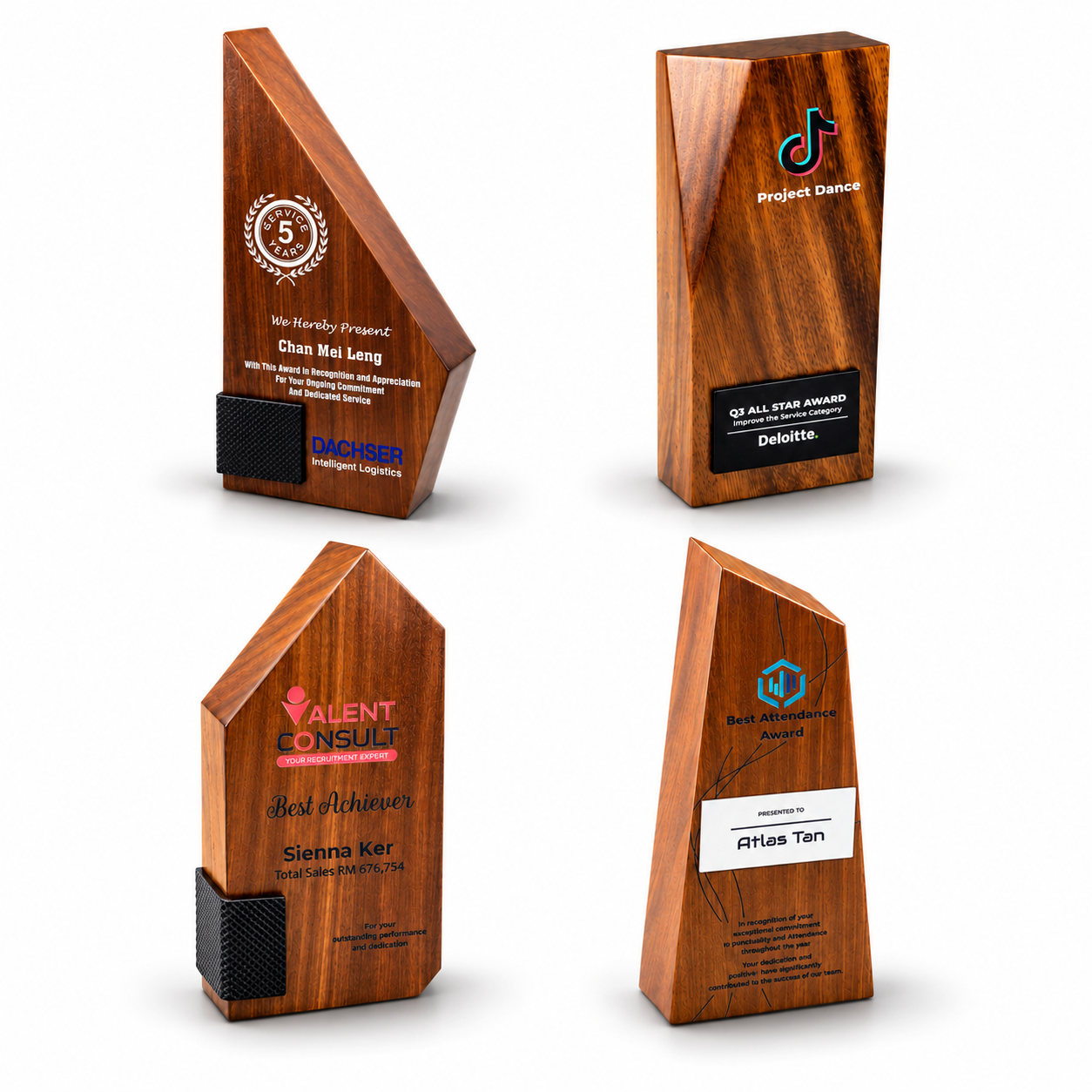 Natural Legacy Awards · G064 · Models 7677 / 7678 / 7679 / 7680 · GoBig catalogue product designs on a white background
