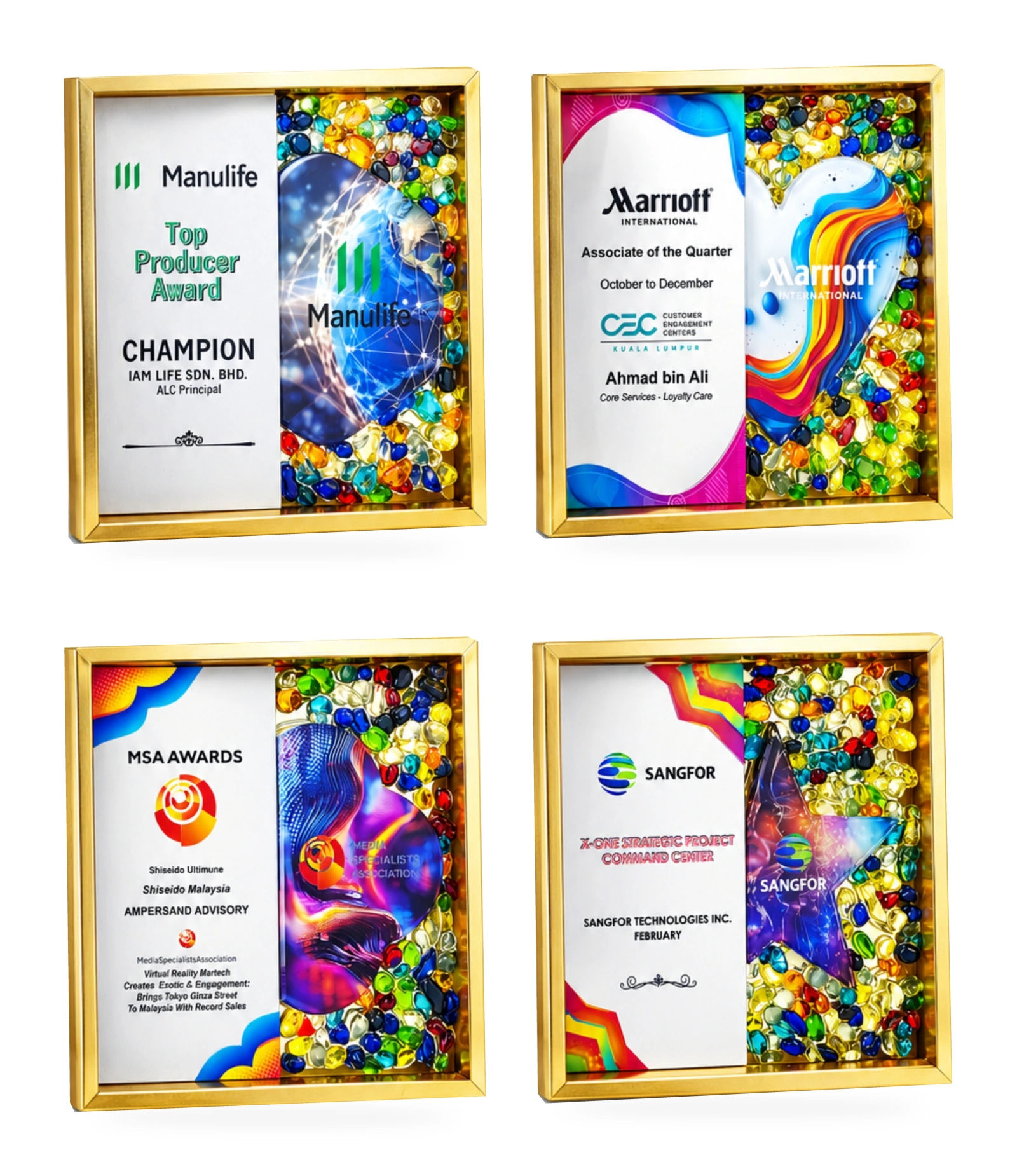 Artistic Frame Collection · G123 · Models 5210 / 5211 / 5212 / 5213 · GoBig catalogue product designs on a white background