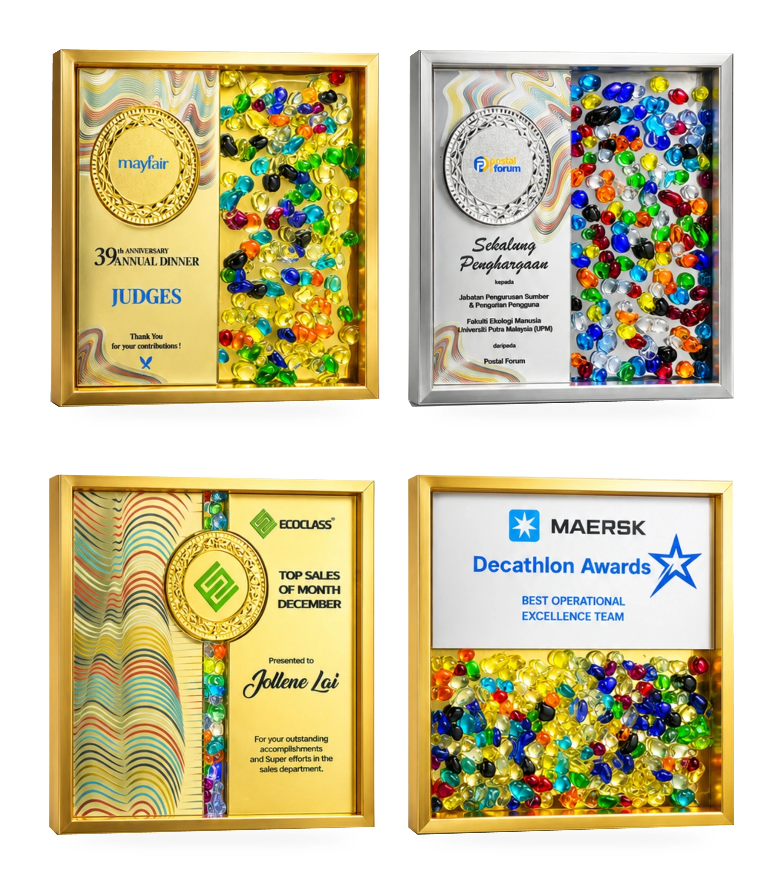 Artistic Frame Collection · G124 · Models 5214 / 5215 / 5216 / 5217 · GoBig catalogue product designs on a white background
