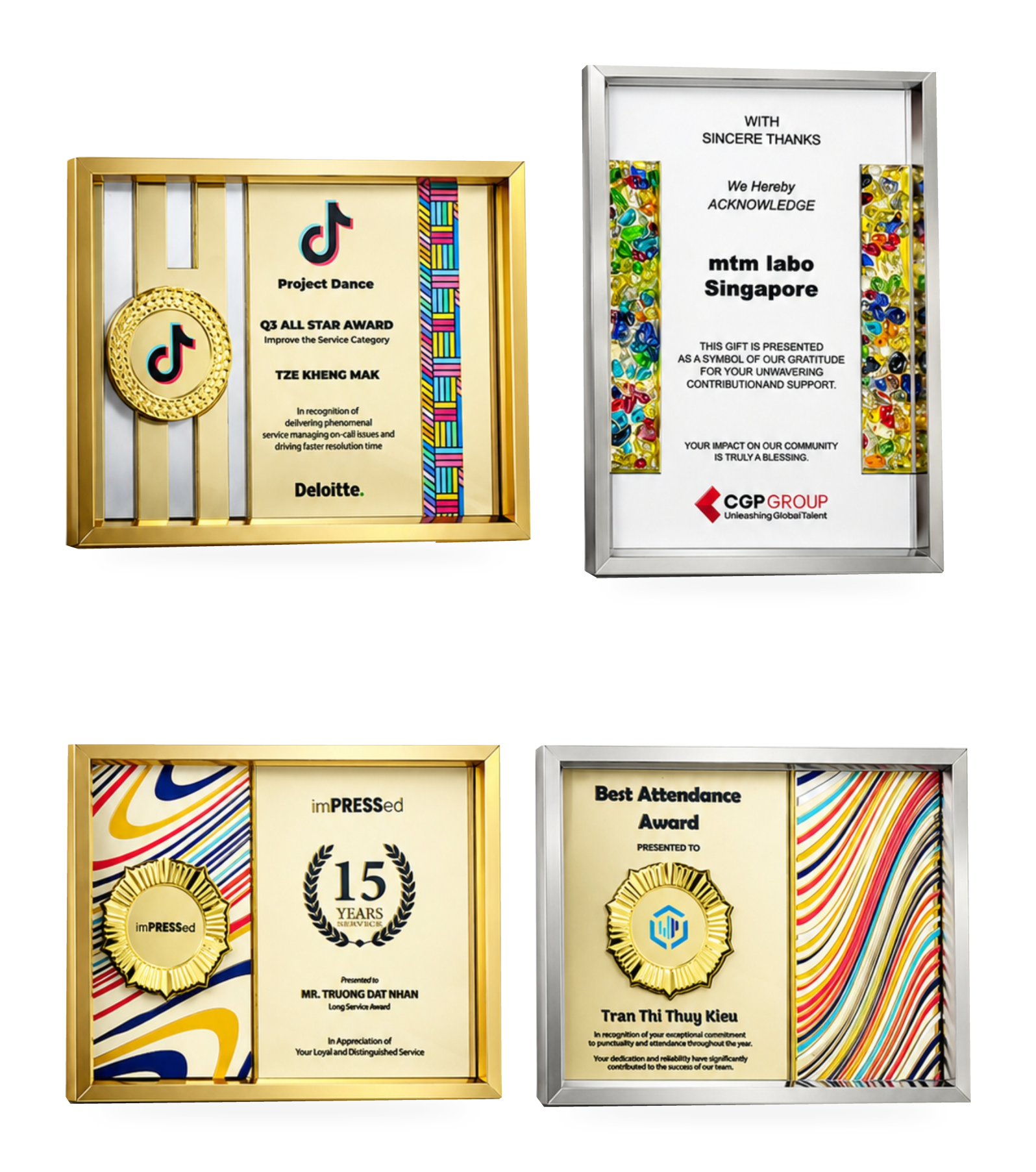 Artistic Frame Collection · G125 · Models 5218 / 5219 / 5220 / 5221 · GoBig catalogue product designs on a white background