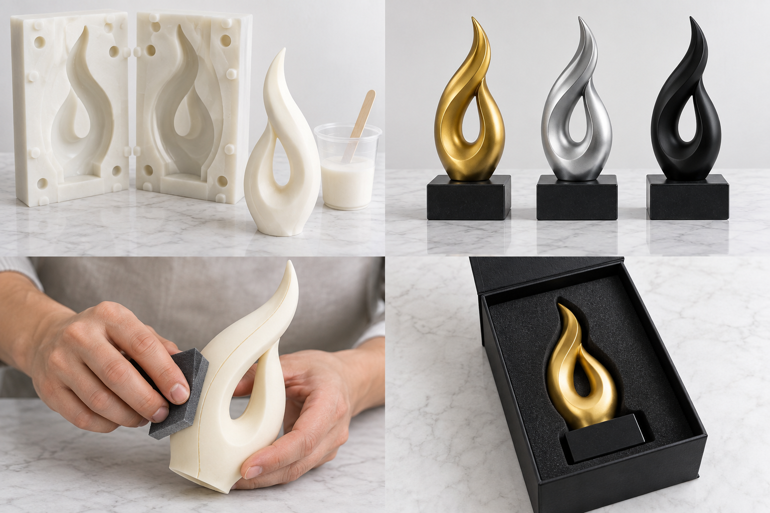 Illustrative Resin Casting raw material and preparation study