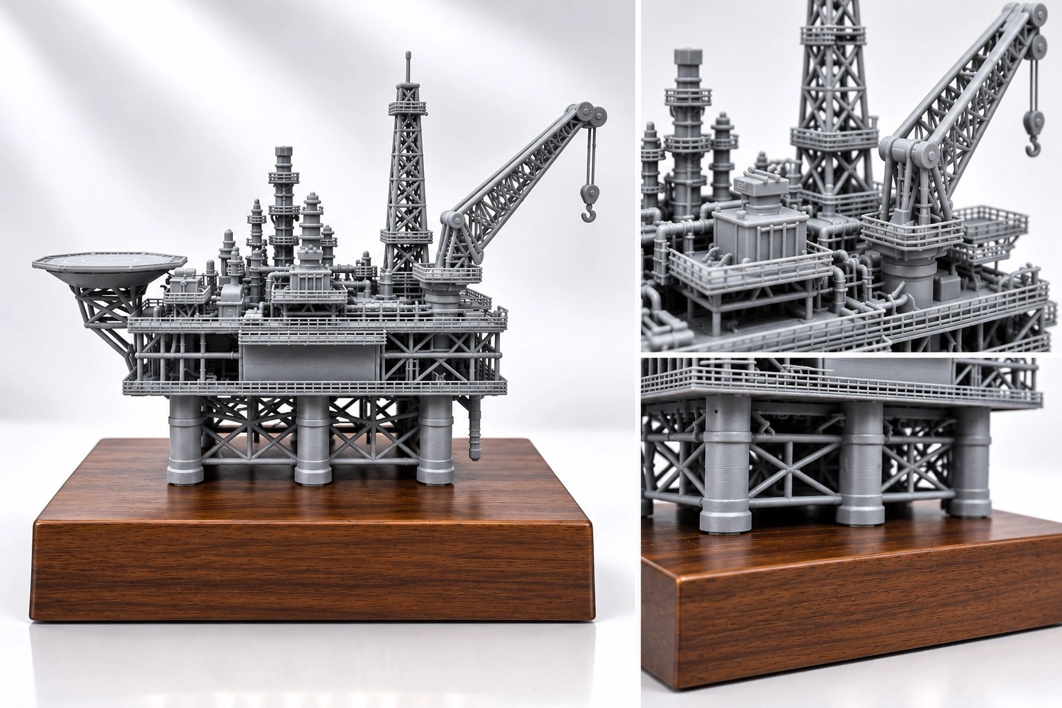 Offshore Platform Model — overall view and details