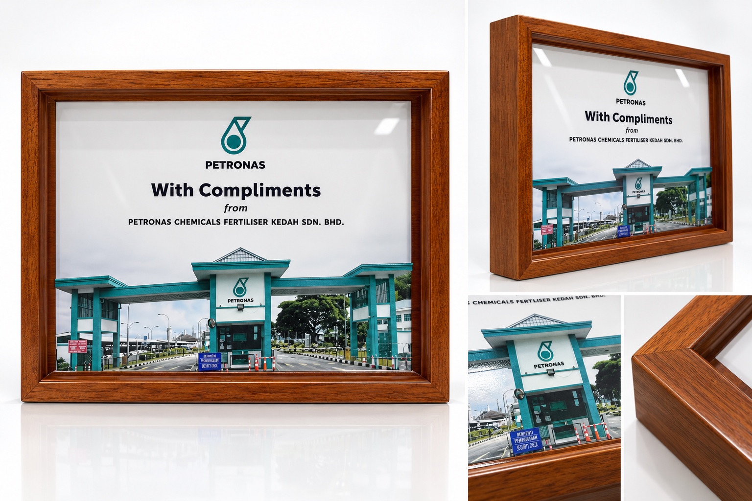PETRONAS Framed Plaque — multiple views and details